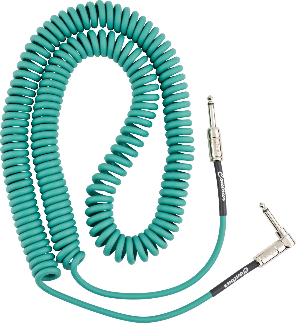 Contour 30\' Coiled Cable, Straight/Angle - Sherwood Green