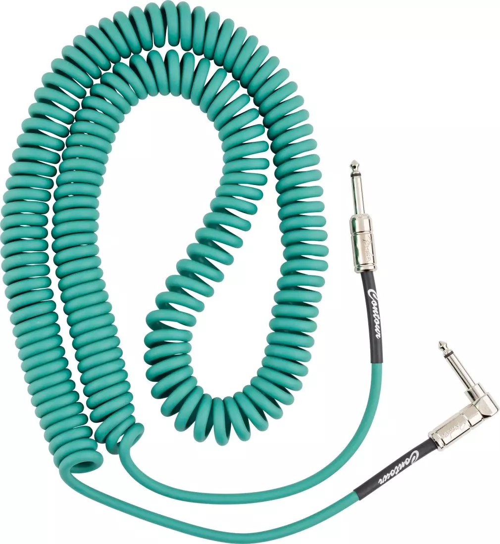 Contour 30\' Coiled Cable, Straight/Angle - Sherwood Green