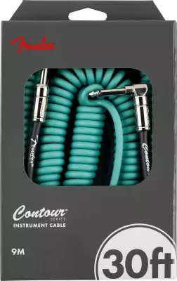 Contour 30\' Coiled Cable, Straight/Angle - Sherwood Green