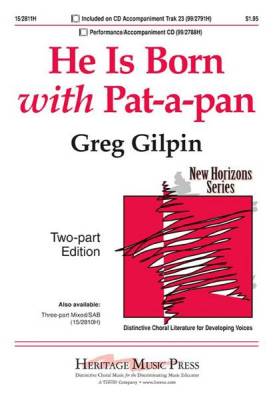 Heritage Music Press - He Is Born with Pat-a-pan
