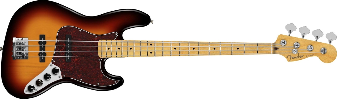 Player II Modified Active Jazz Bass, Maple Fingerboard - 3 Tone Sunburst
