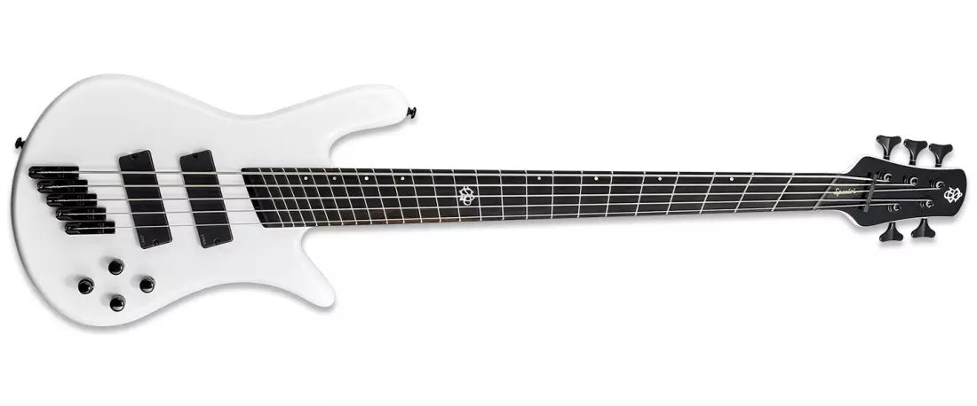 NS Dimension HP 5 Bass Guitar - White Sparkle Gloss