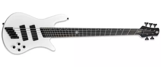 Spector Bass - NS Dimension HP 5 Bass Guitar - White Sparkle Gloss