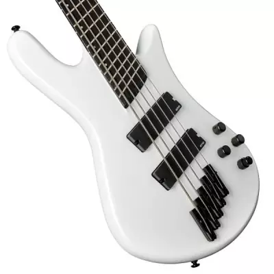 NS Dimension HP 5 Bass Guitar - White Sparkle Gloss