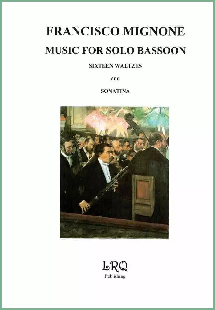 Sixteen Valses & Sonatina - Mignone - Solo Bassoon - Book