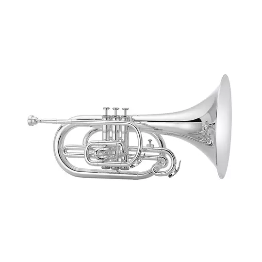 JMP1000MS Marching Mellophone - Silver Plated