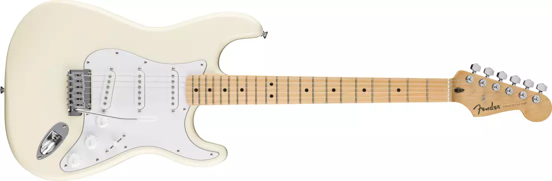 Standard Stratocaster, Maple Fingerboard with White Pickguard - Olympic White