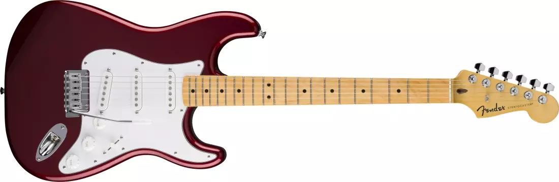 Standard Stratocaster, Maple Fingerboard with White Pickguard - Candy Cola