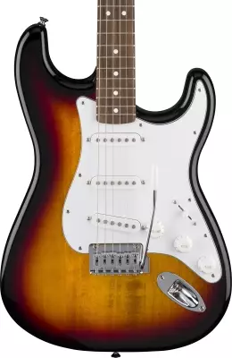 Standard Stratocaster, Laurel Fingerboard with White Pickguard - 3-Color Sunburst