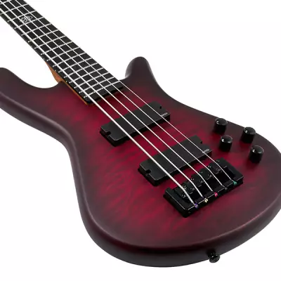 NS Pulse II 5-String Bass Guitar - Black Cherry Matte