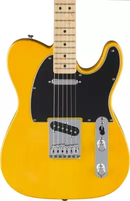 Standard Telecaster, Maple Fingerboard with Black Pickguard - Butterscotch Blonde