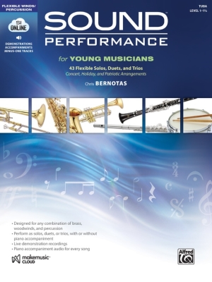 Alfred Publishing - Sound Performance for Young Musicians - Bernotas - Tuba - Book/Audio Online