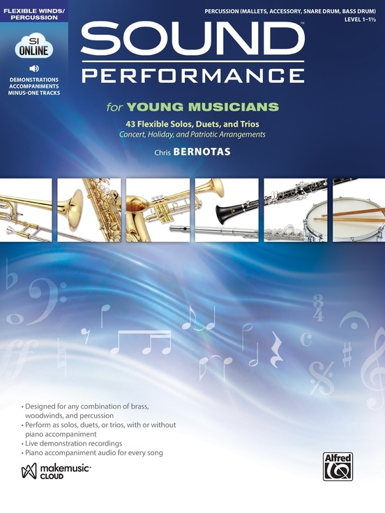 Sound Performance for Young Musicians - Bernotas - Percussion - Book/Audio Online