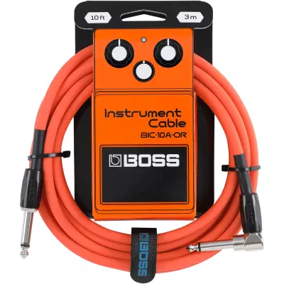 BOSS - 10 Straight/Angle Instrument Cable - Orange