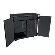 Wenger - Mobile Media Standard 2 Column Cabinet - Graphite