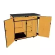 Wenger - Mobile Media Standard 2 Column Cabinet - Solar Oak