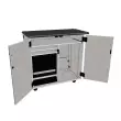 Wenger - Mobile Media Standard 2 Column Cabinet - Pebble