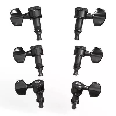 Auto Trim Tuning Machines - Black / 6 (3+3 version)