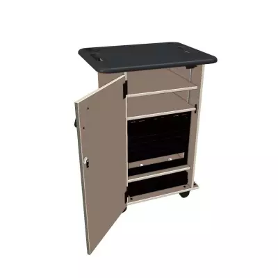 Wenger - Mobile Media Standard Single Column Cabinet - Evening Tigris