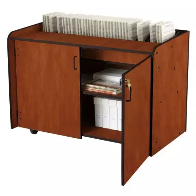 Wenger - Music Sorting Rack with Doors - Cherry