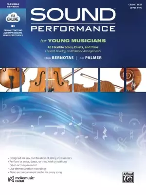 Alfred Publishing - Sound Performance for Young Musicians - Bernotas - Cello/Bass - Book/Audio Online