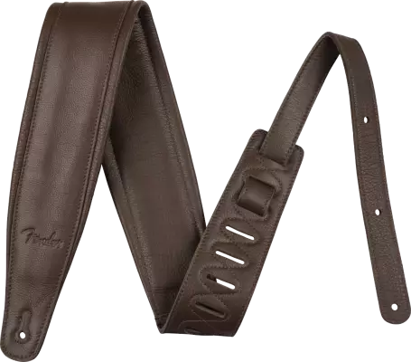 Fender - 3.5 Premium Leather Strap - Chocolate Brown