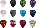 Fender - 351 Dotted Celluloid Picks - Thin (12-Pack)