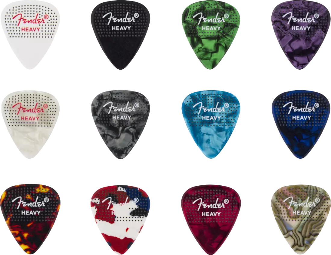 351 Dotted Celluloid Picks - Heavy (12-Pack)