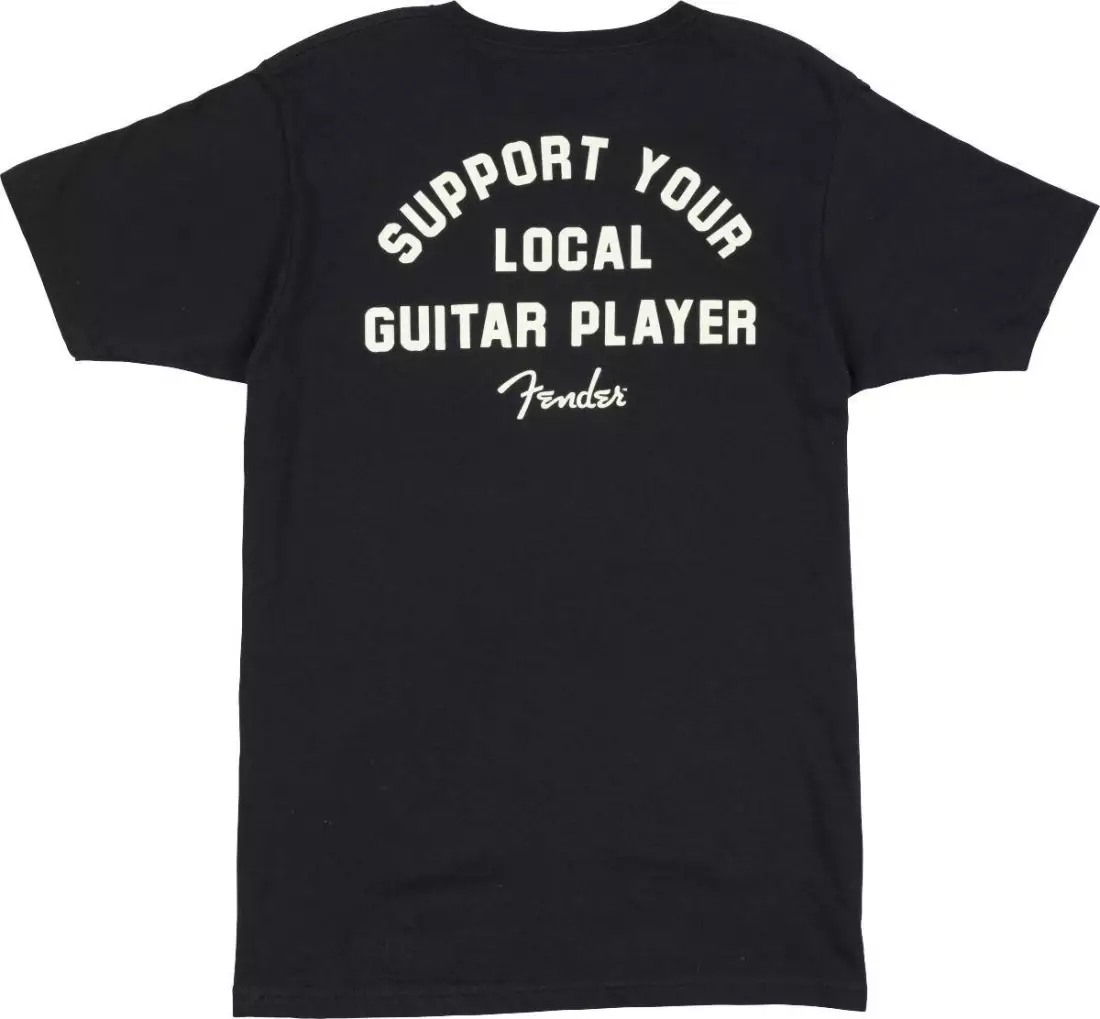 Support Your Local Guitar Player Tee, Black - L