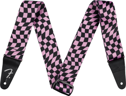 Fender - Wavy Checkerboard Polyester Strap - Pink