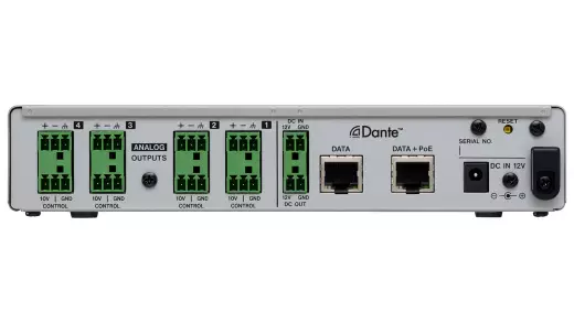 4-Channel Line Output Dante Converter with built-in DSP Mixer