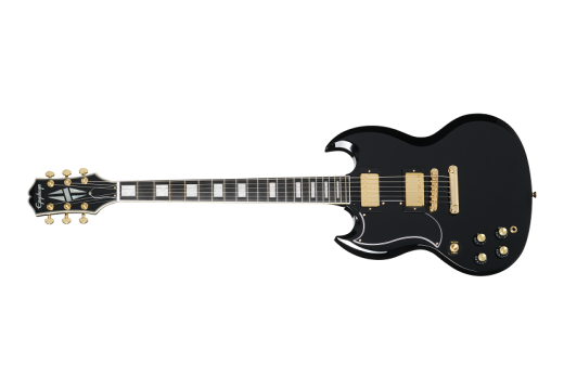 Epiphone - SG Custom Electric Guitar with Gigbag - Ebony (Left Handed)