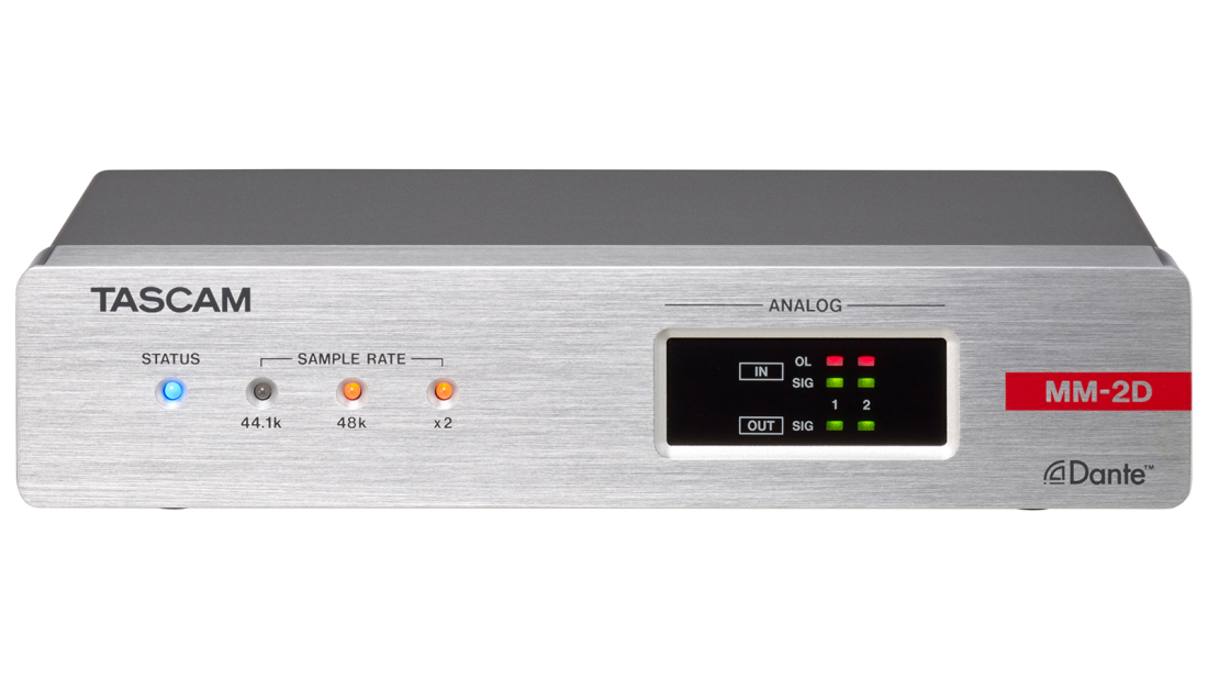 2-Channel Mic/Line Input/Output Dante Converter with Built-In DSP Mixer