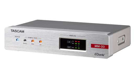 2-Channel Mic/Line Input/Output Dante Converter with Built-In DSP Mixer