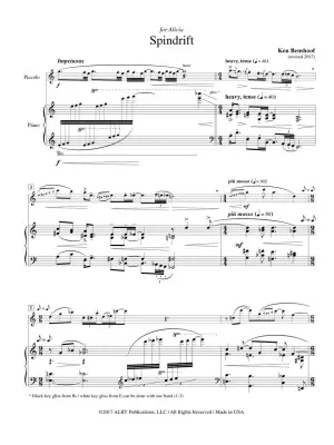 Spindrift - Benshoof - Piccolo/Piano - Sheet Music