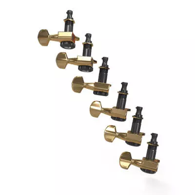 Auto Trim Tuning Machines - Gold / 6 (In-Line)