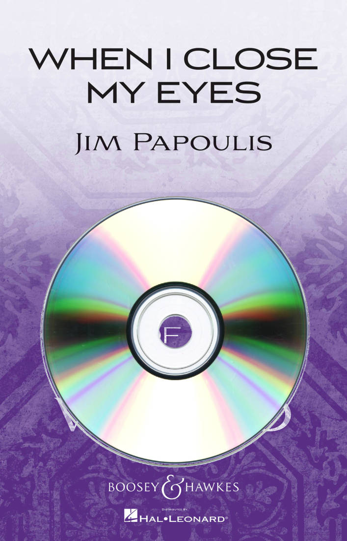 When I Close My Eyes - Papoulis - Performance/Accompaniment CD