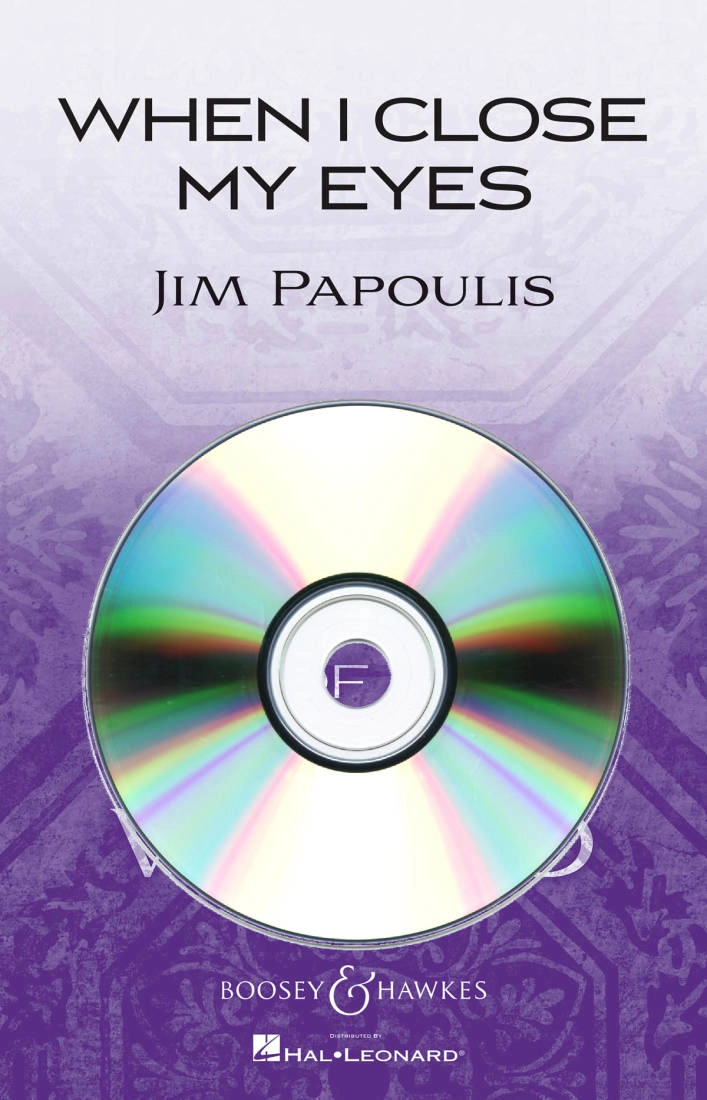 When I Close My Eyes - Papoulis - Performance/Accompaniment CD