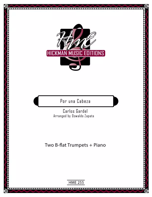 Por una Cabeza - Gardel/Zapata - 2 Trumpets/Piano - Score/Parts