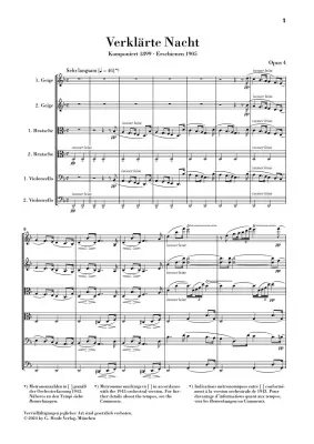 Transfigured Night Op. 4 for String Sextet - Schoenberg/Oppermann - Study Score