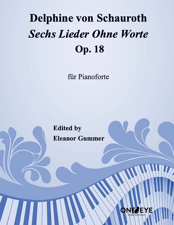Sechs Lieder Ohne Worte Op. 18 - Schauroth/Gummer - Piano - Book