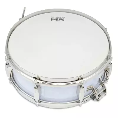 Limited Edition Radio King 5x14\'\' Snare Drum - White Marine Pearl Wrap