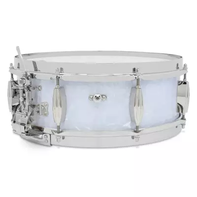 Limited Edition Radio King 5x14\'\' Snare Drum - White Marine Pearl Wrap