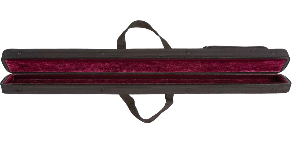 French Bass Single Bow Case - Black/Wine Red