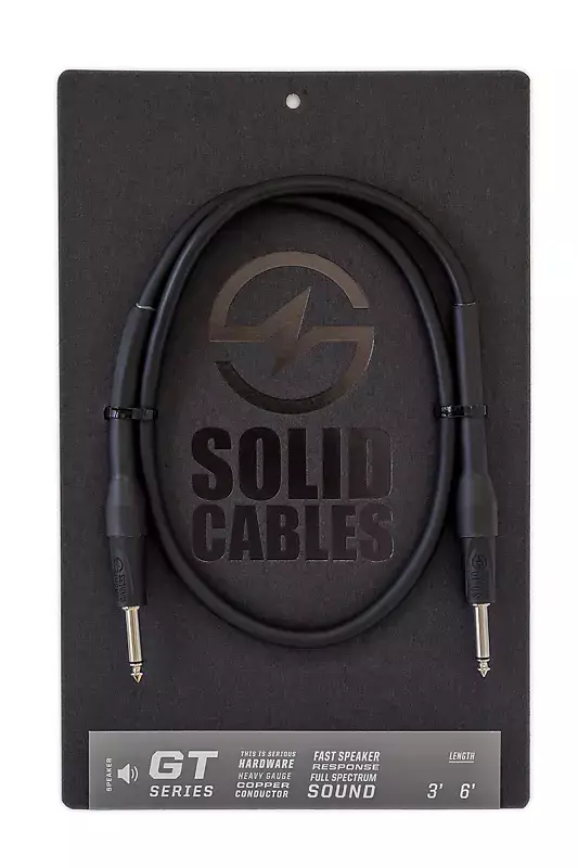 GT Speaker Series Instrument Cable, Black - 6 ft