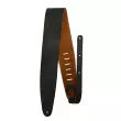 Perris Leathers Ltd - 3.5 Reversible Soft Black Leather \/ Natural Suede Guitar Strap
