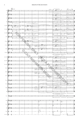 Breath of the Mountains - Nishimura - Concert Band - Gr. 3.5