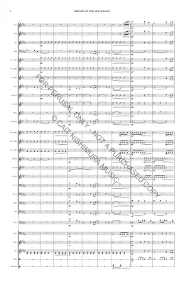 Breath of the Mountains - Nishimura - Concert Band - Gr. 3.5