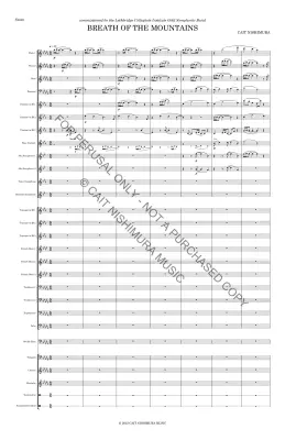 Breath of the Mountains - Nishimura - Concert Band - Gr. 3.5