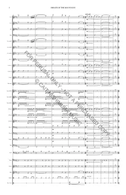 Breath of the Mountains - Nishimura - Concert Band - Gr. 3.5